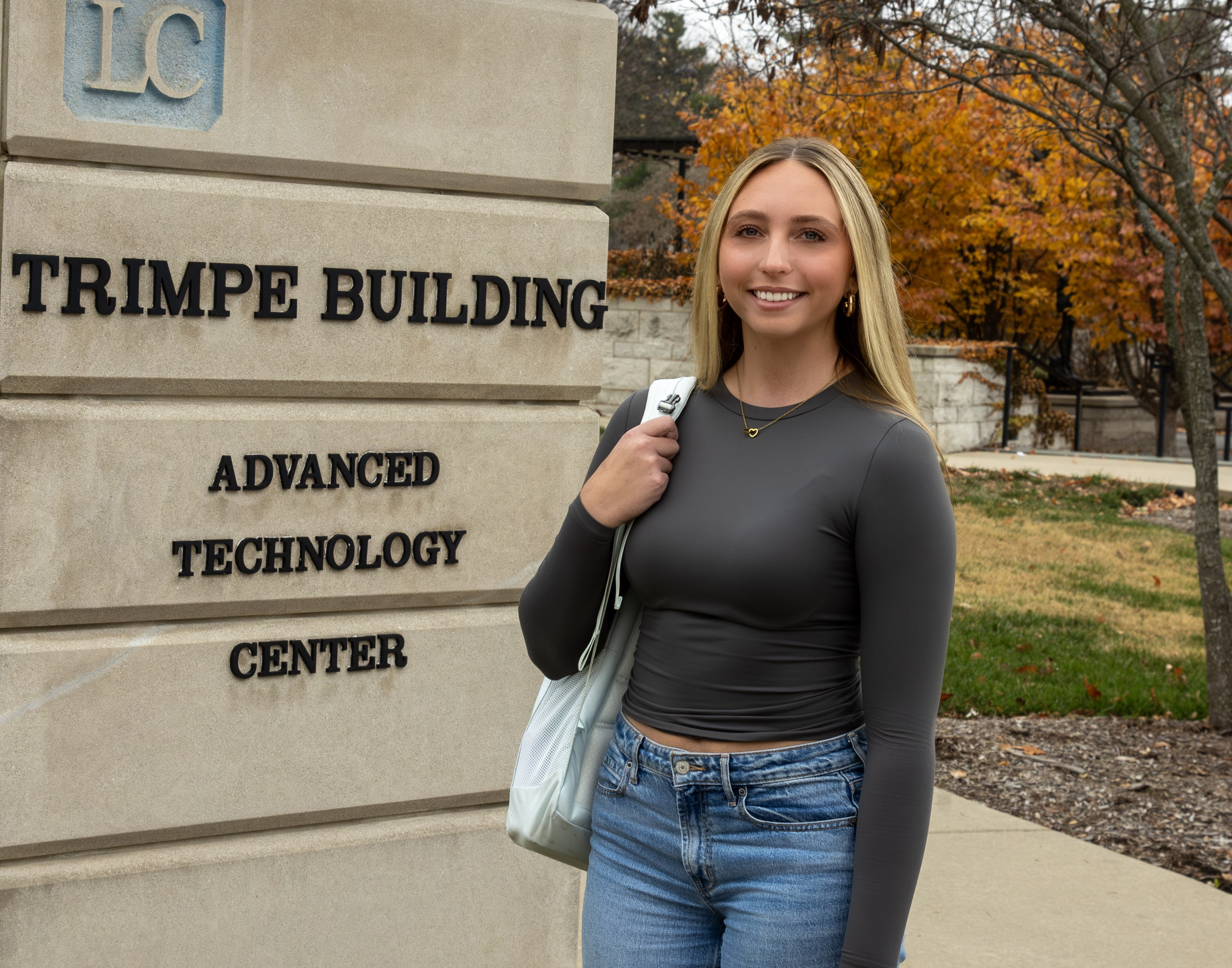 Freshman Abigail Johnes is a stand-out student in LC’s Architecture program. Photo by JAN DONA, LC MARKETING/PR