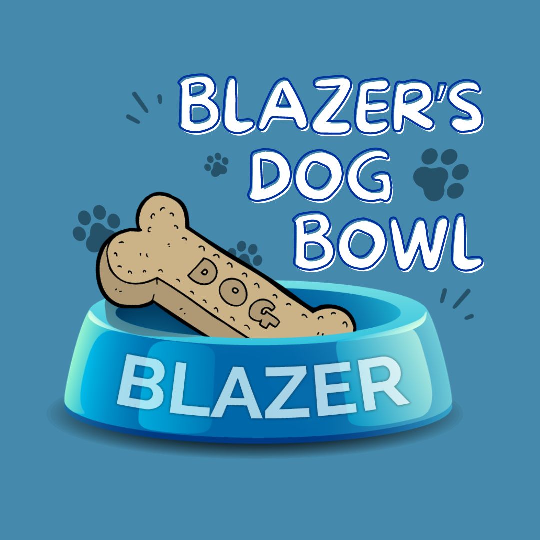 Blazers Dog Bowl