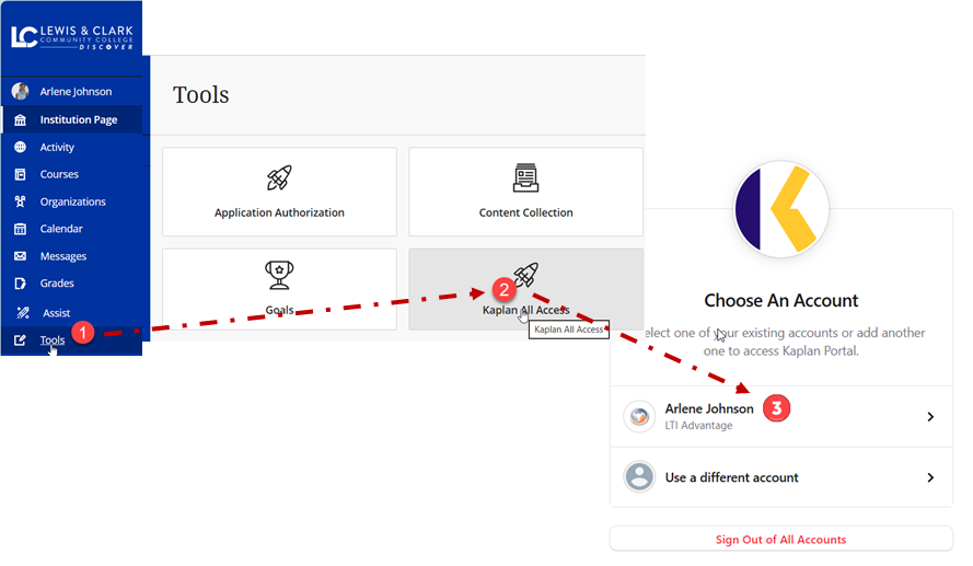 Access Kaplan Test Prep through Blackboard