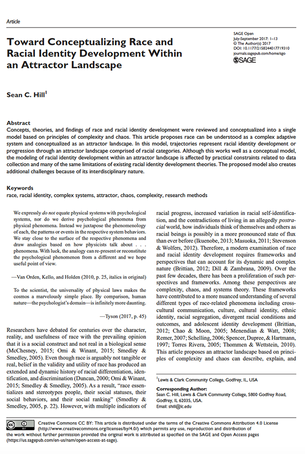 Toward Conceptualizing Race and Racial Identity Development Within an Attractor Landscape
