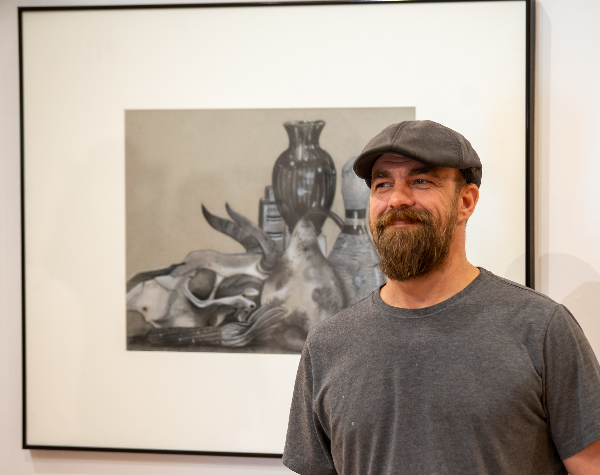 Daniel McDonald’s “Still Life with Bowling Pin” took first place in this year’s Student Art Exhibition at Lewis and Clark Community College. NATHAN WOODSIDE/L&C MARKETING & PR