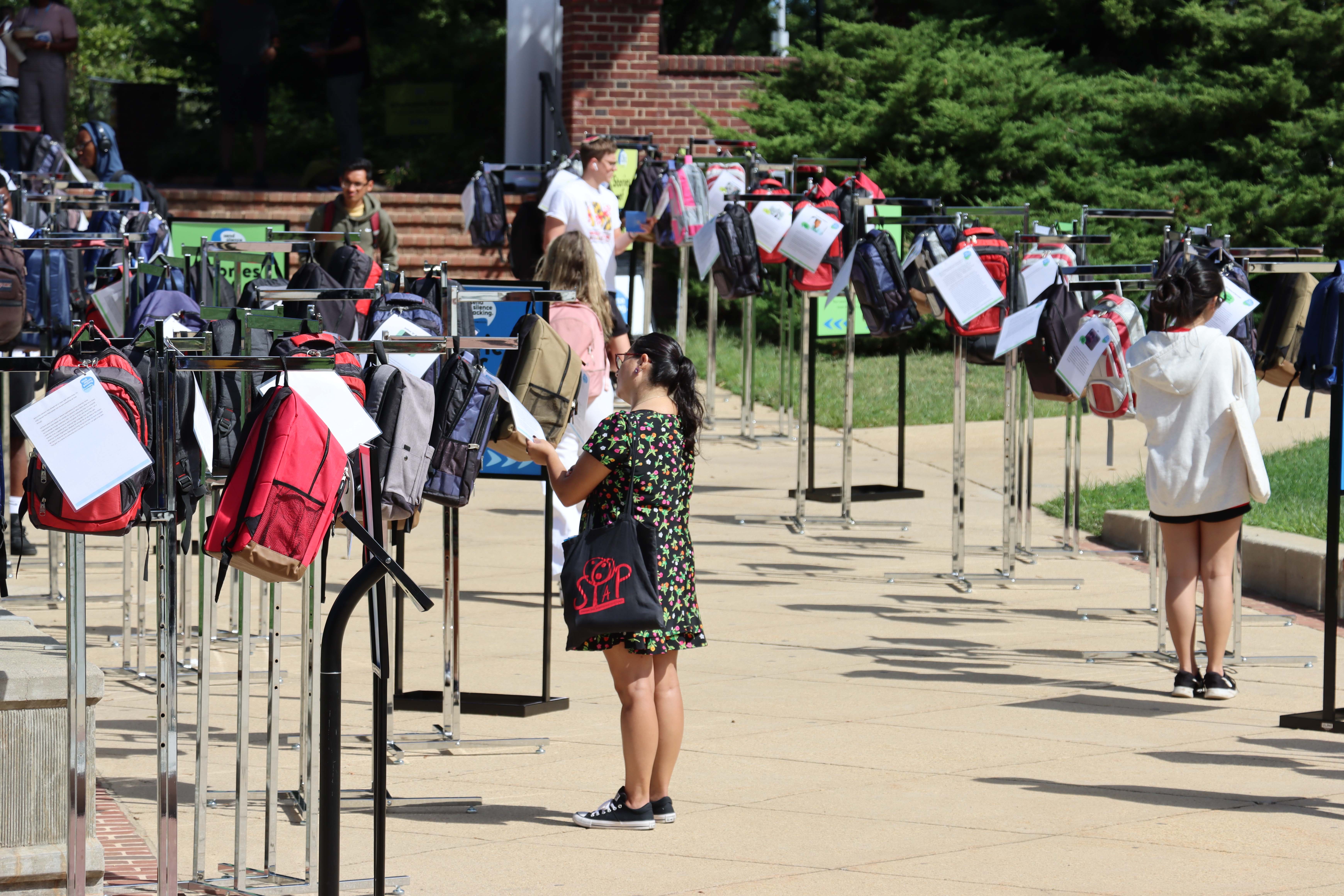 Send Silence Packing: Behind the Backpacks. Photo provided by Active Minds