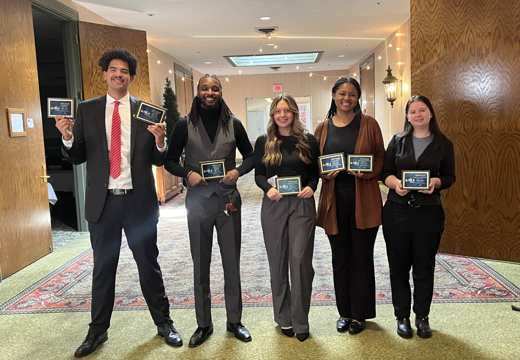 Pictured from left to right: Mason Ferrell, Nicc Edwards, Bre Welch, Vondasia Pittman, Eva Voumard. Photo provided by Christina Wickenhauser