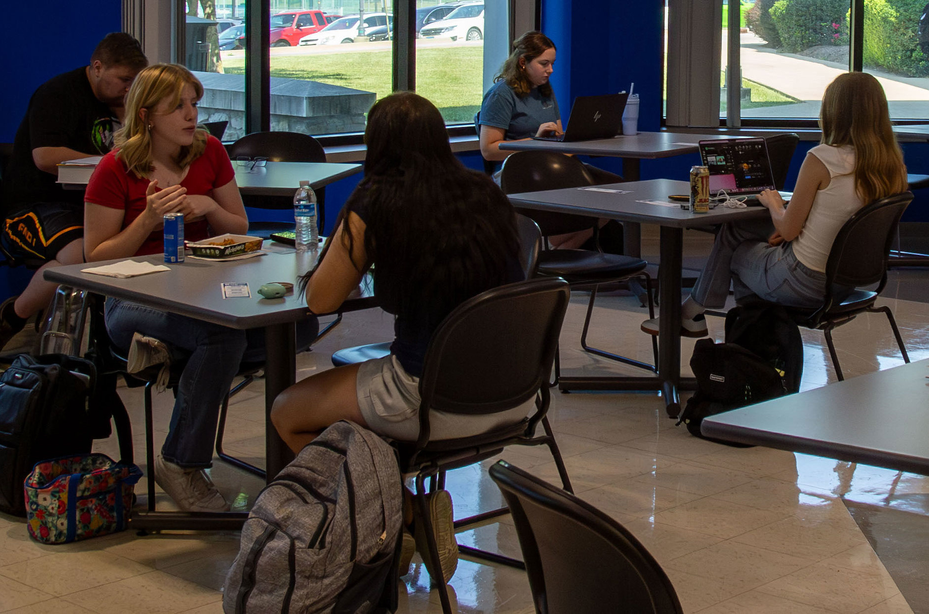 Students and Team Members take part in the first day of school festivities. Photo by Jared Smilack, Marketing & PR