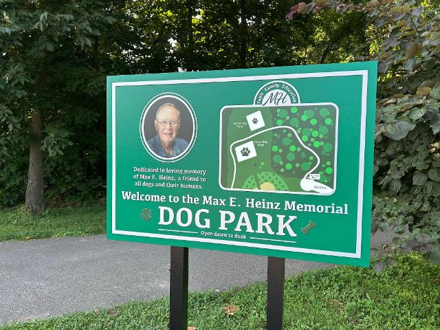 11 students in the program helped design and build obstacles in the Max Heinz Memorial Dog Park in Glazebrook Park.